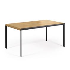 Раздвижной стол nadyria (la forma) коричневый 160x74x90 см.