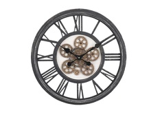 Часы настенные круглые (garda decor) черный
