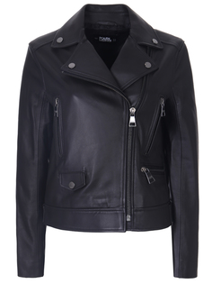 Куртка-косуха кожаная K/Ikonik Karl Lagerfeld