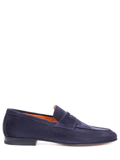 Лоферы замшевые Santoni