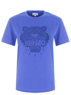 Футболка хлопковая с принтом Kenzo