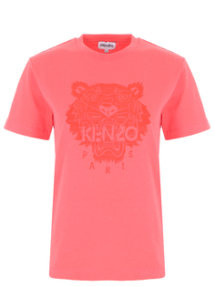 Футболка хлопковая с принтом Kenzo