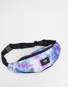 Фиолетовая сумка-кошелек мини на пояс с принтом тай-дай Vans Ward-Фиолетовый цвет