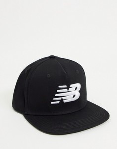 Черная бейсболка с логотипом New Balance-Черный цвет