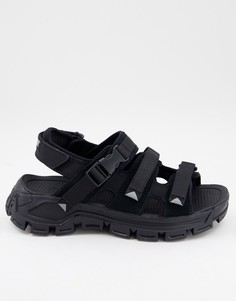 Черные сандалии с пряжкой Caterpillar Progressor-Черный