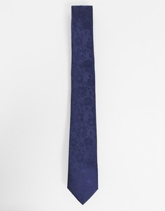 Галстук с мелким цветочным принтом French Connection-Голубой