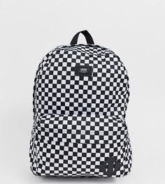 Черно-белый рюкзак с шахматным узором Vans Old Skool III-Синий