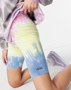 Разноцветные шорты-леггинсы с принтом тай-дай Vans-Многоцветный
