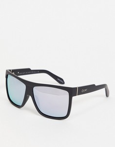 Квадратные солнцезащитные очки Quay Barnun-Черный цвет