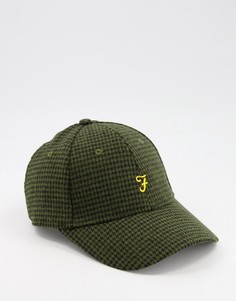 Оливковая кепка с логотипом Farah-Зеленый цвет