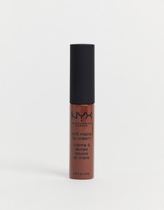 Мягкий матовый крем для губ NYX Professional Makeup (Berlin)-Коричневый цвет