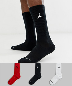Набор из 3 пар носков разных цветов Nike Jordan Jumpman-Многоцветный