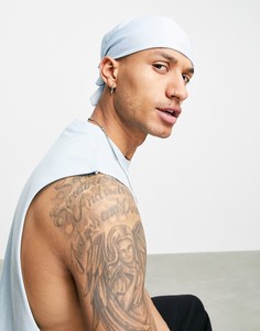 Бандана пыльно-синего цвета ASOS DESIGN-Голубой