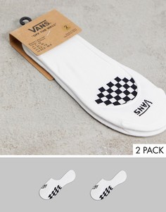 Набор из 2 пар невидимых носков белого цвета с черным Vans Girly-Черный