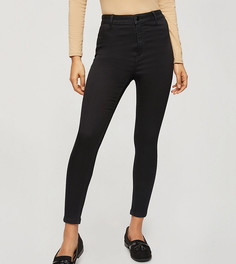 Черные зауженные джинсы Miss Selfridge Petite Steffi-Черный цвет