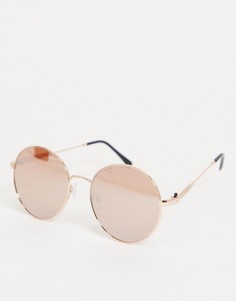 Круглые солнцезащитные очки French Connection-Золотистый