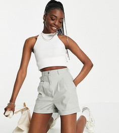 Шалфейно-зеленые шорты чиносы ASOS DESIGN Tall-Зеленый цвет