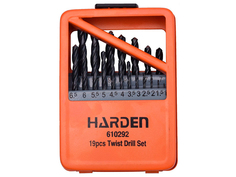 Набор сверл Harden по металлу 19шт HSS 1-10mm 610292
