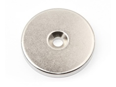 Неодимовый магнит Forceberg 40х5mm с зенковкой 5/10 2шт 9-1301024-002