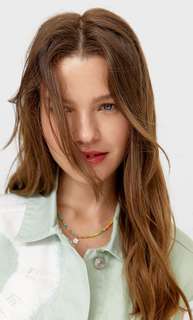 Stradivarius Джинсовый Жилет С Эффектом Потертости Multicolor M-L