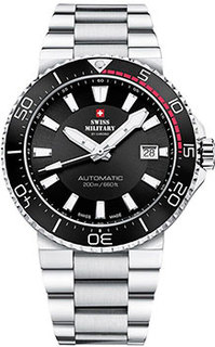 Швейцарские наручные мужские часы Swiss military SMA34086.01. Коллекция Automatic Dive