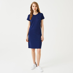 Женское платье Lacoste с коротким рукавом и воротником-молнией