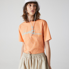 Женская футболка Lacoste с круглым вырезом