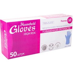 Перчатки хозяйственные Household Gloves High Risk М Без бренда