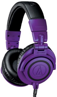Наушники Audio-Technica ATH-M50XPB (черно-фиолетовый)