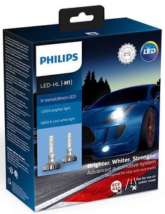 Лампа автомобильная Philips H1 LED Air Cool X-treme Ultinon 2шт.