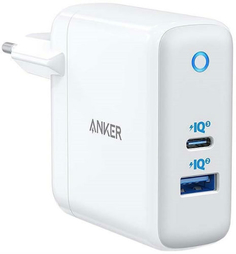 Сетевое зарядное устройство Anker PowerPort+ Atom III 45W USB-C + 15W USB-A White (A2322G21)