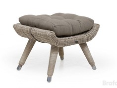 Плетеный табурет-банкетка Silva beige Brafab