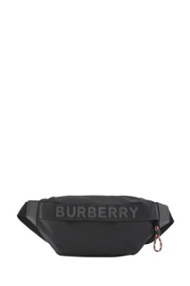 Черная тканевая поясная сумка Burberry