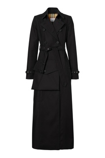 Черный длинный тренч Burberry
