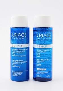 Набор для ухода за волосами Uriage "Шампунь против перхоти", 200 мл, "Мягкий балансирующий шампунь" для ежедневного применения, 200 мл