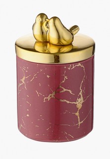 Контейнер для хранения продуктов Decogallery с крышкой "Мрамор", 20х11 см