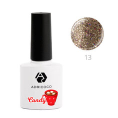 ADRICOCO, Гель-лак Candy №13, Кофейный зефир