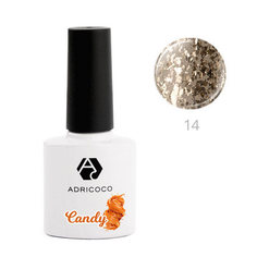 ADRICOCO, Гель-лак Candy №14, Тягучая карамель