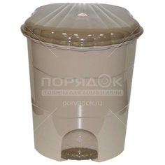 Мусорный контейнер, 11 л, с подвесной крышкой Виолет 151120 латте-капучино Violet