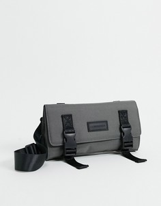 Плоская сумка через плечо Consigned-Серый