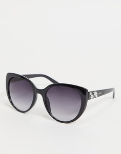 Солнцезащитные очки «кошачий глаз» с отделкой из искусственного жемчуга Lipsy-Черный