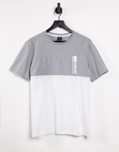 Футболка серого цвета BOSS Athleisure Tee 7-Серый