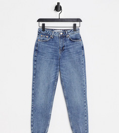 Выбеленные джинсы в винтажном стиле Topshop Petite-Голубой
