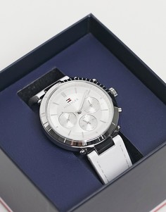 Женские часы с белым кожаным ремешком Tommy Hilfiger 1782352-Белый