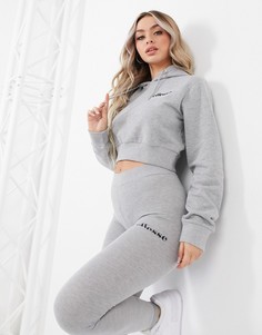 Комплект серого цвета из укороченного худи и леггинсов ellesse-Серый