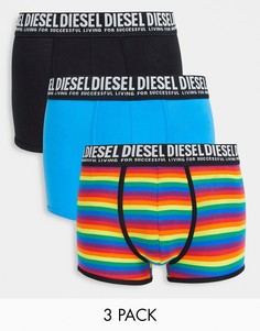 Набор из 3 боксеров-брифов Diesel Damien Pride-Многоцветный