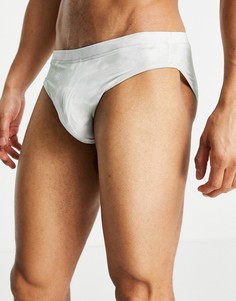 Плавки с эффектом кислотной стирки ASOS DESIGN-Зеленый цвет