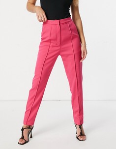Розовые строгие брюки от комплекта Rare London-Розовый