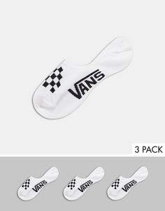Набор из 3 пар белых носков Vans Classic Canoodle-Белый