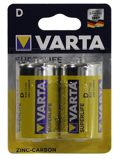 Батарейка D - Varta SuperLife R20 2020 (2 штуки) VR R20/2SH SL
